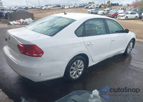 2013 Volkswagen Passat 2.5L S from USA, damaged, VIN 1VWAP7A31DC116519